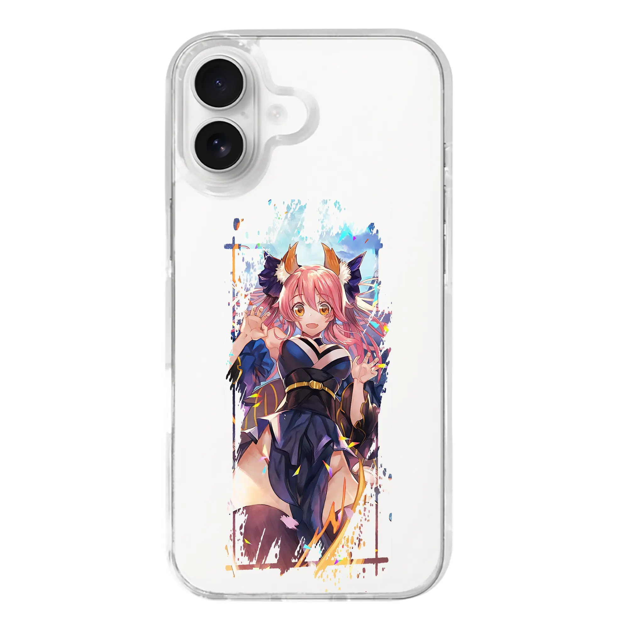 FGO グッズ,玉藻の前 - iPhone 17シリーズ 透明スマホケース – 薄型・耐衝撃・精密フィット保護カバー
